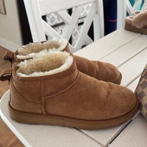 UGG Cozy Tan Suede Ankle Boots